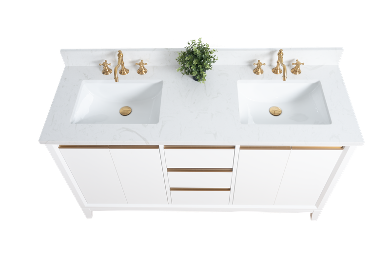 60 inch Lindsay Double Vanity - multiple colors