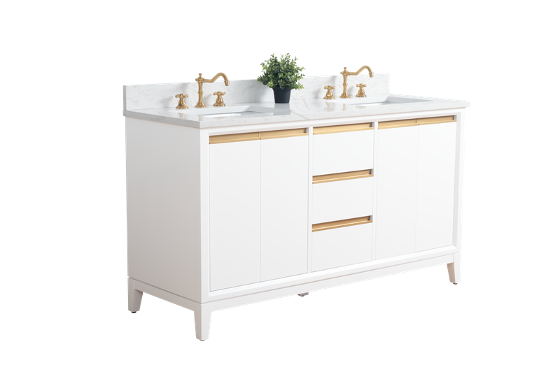60 inch Lindsay Double Vanity - multiple colors