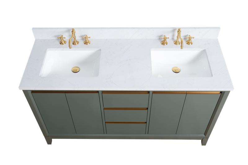 60 inch Lindsay Double Vanity - multiple colors