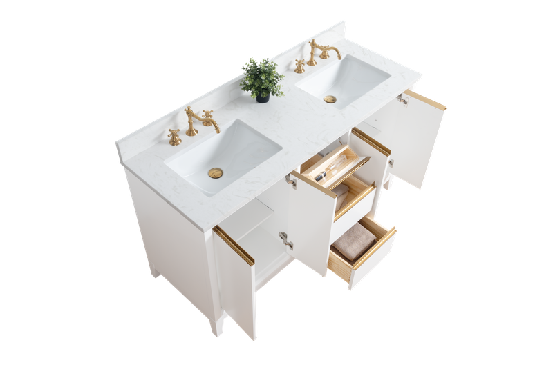 60 inch Lindsay Double Vanity - multiple colors