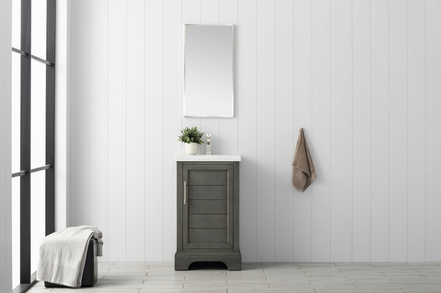 20" Modern Farmhouse, single sink vanity