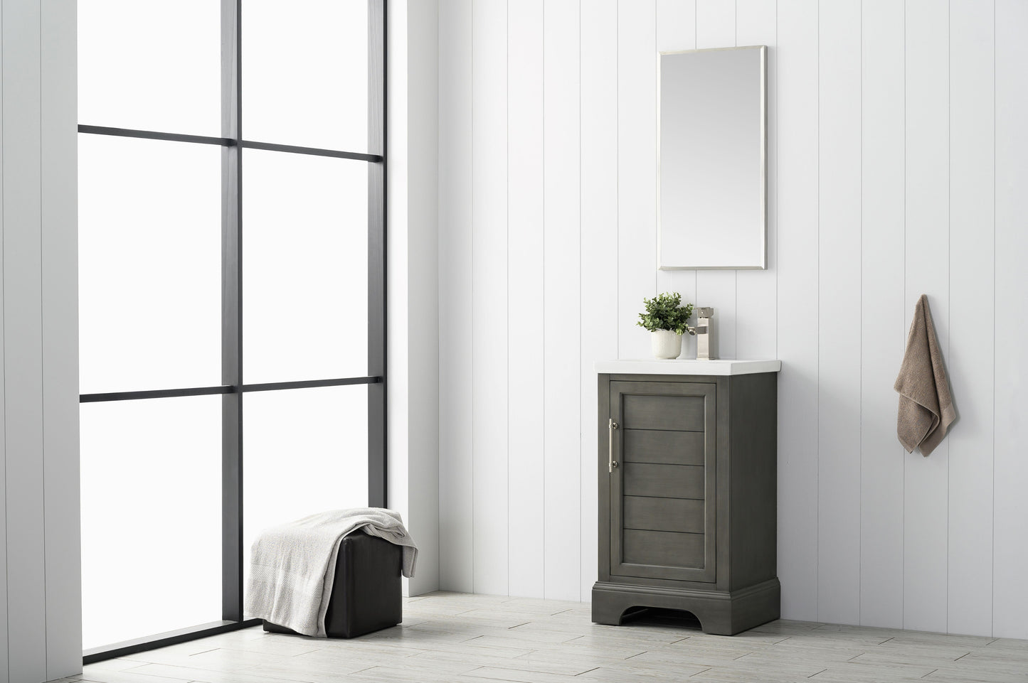 20" Modern Farmhouse, single sink vanity