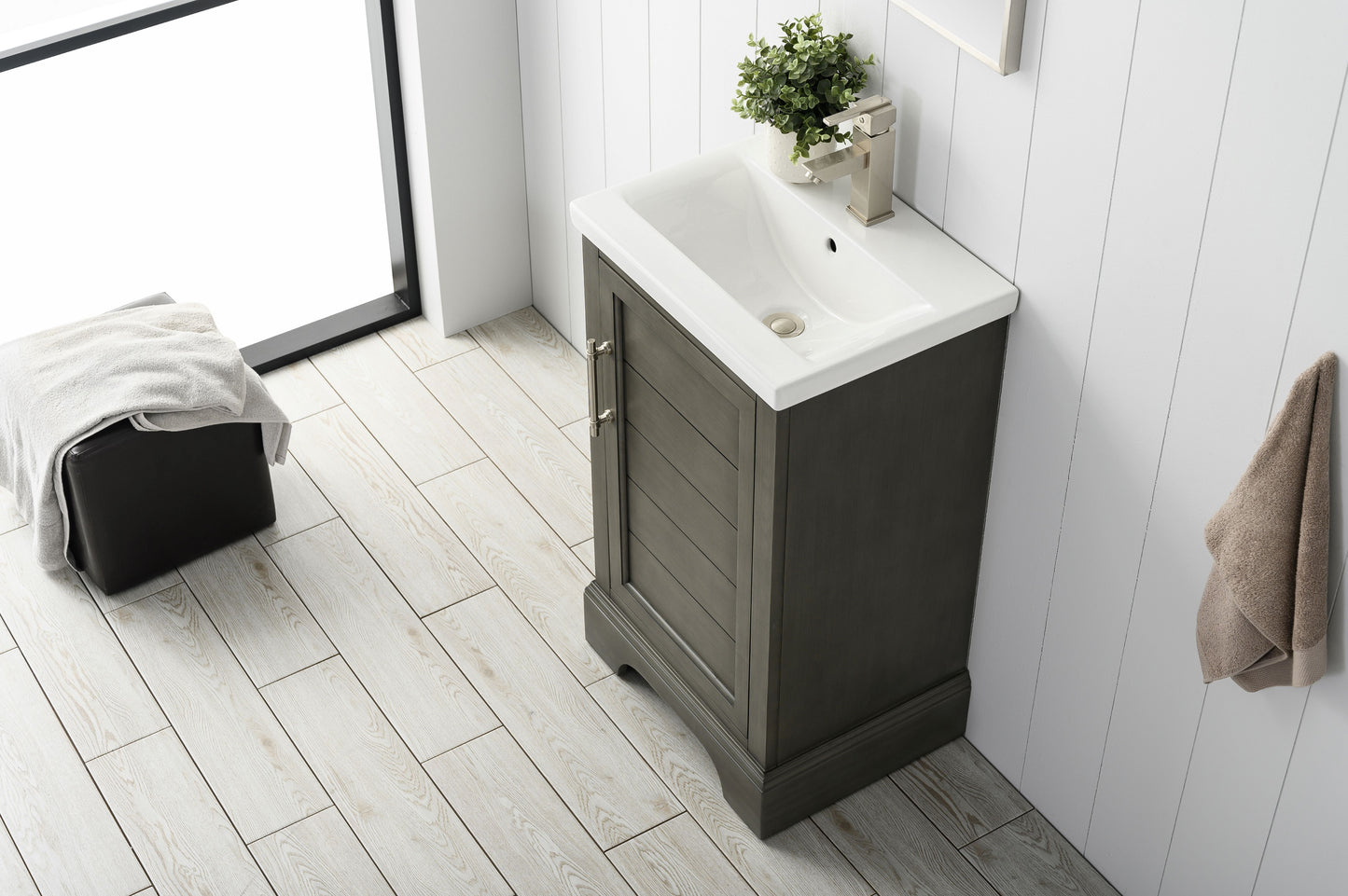20" Modern Farmhouse, single sink vanity