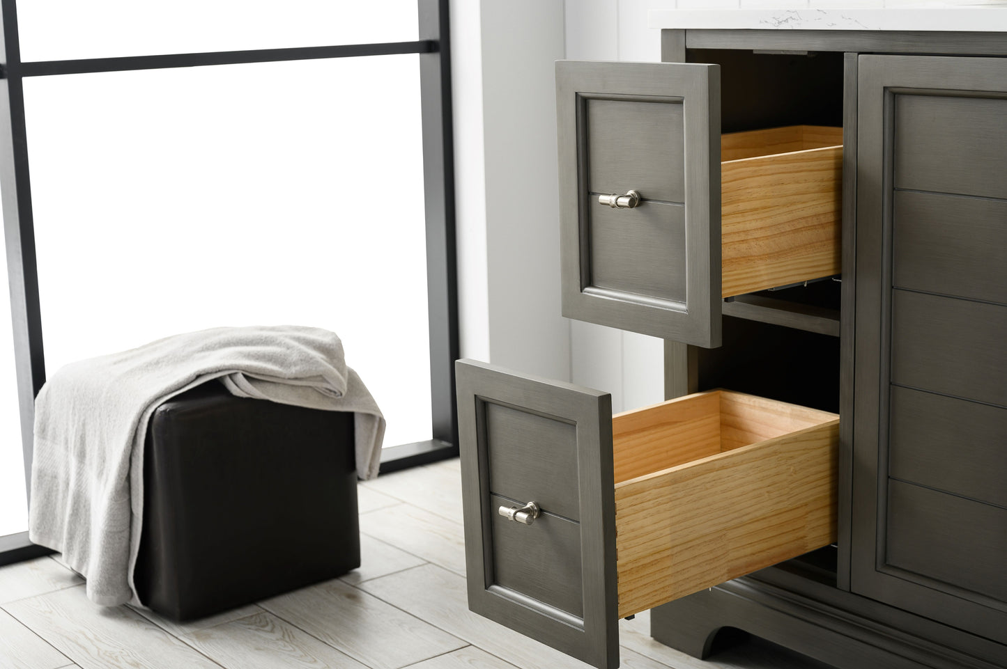 48" Modern Farmhouse, single sink vanity