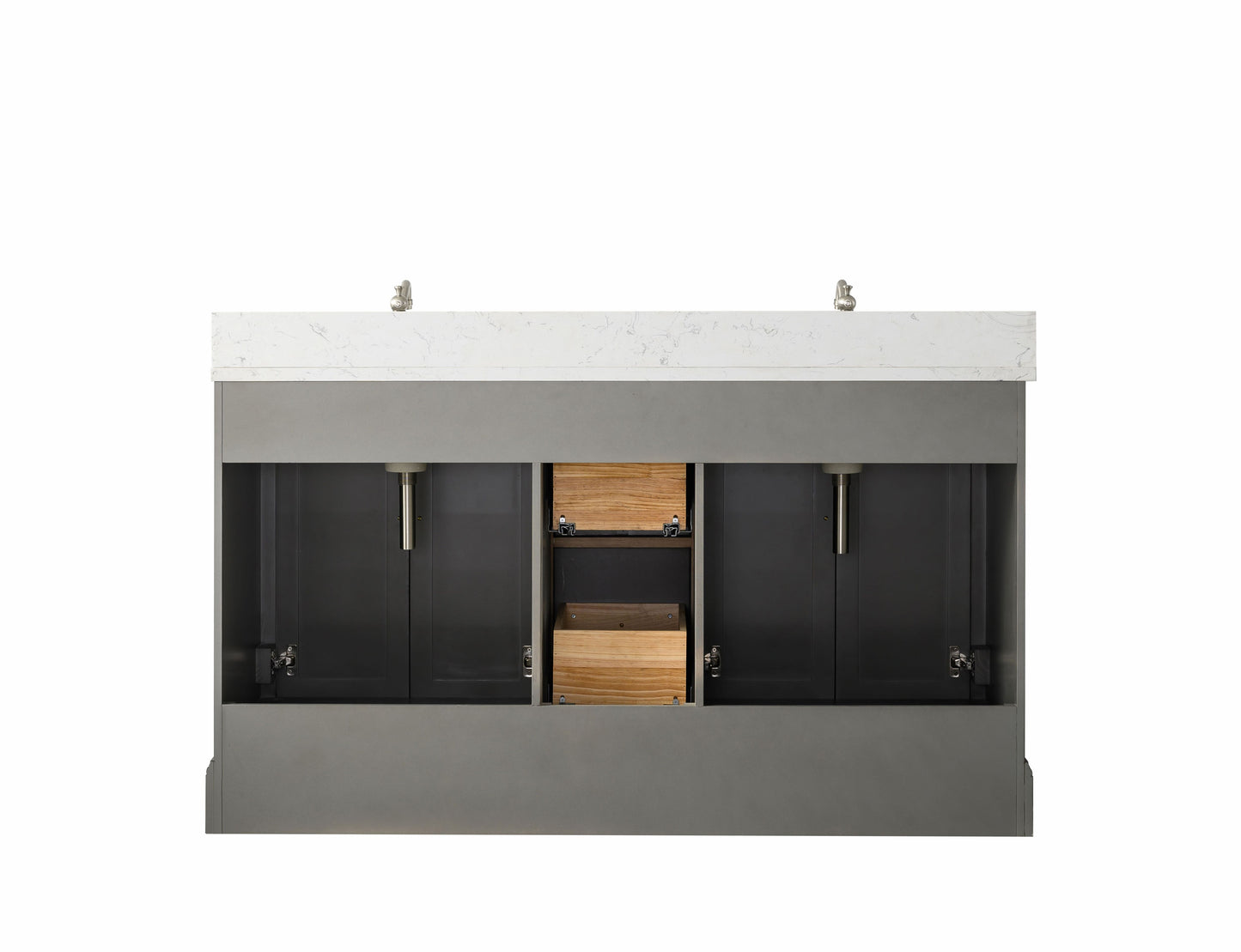 60" Modern Farmhouse, double sink vanity