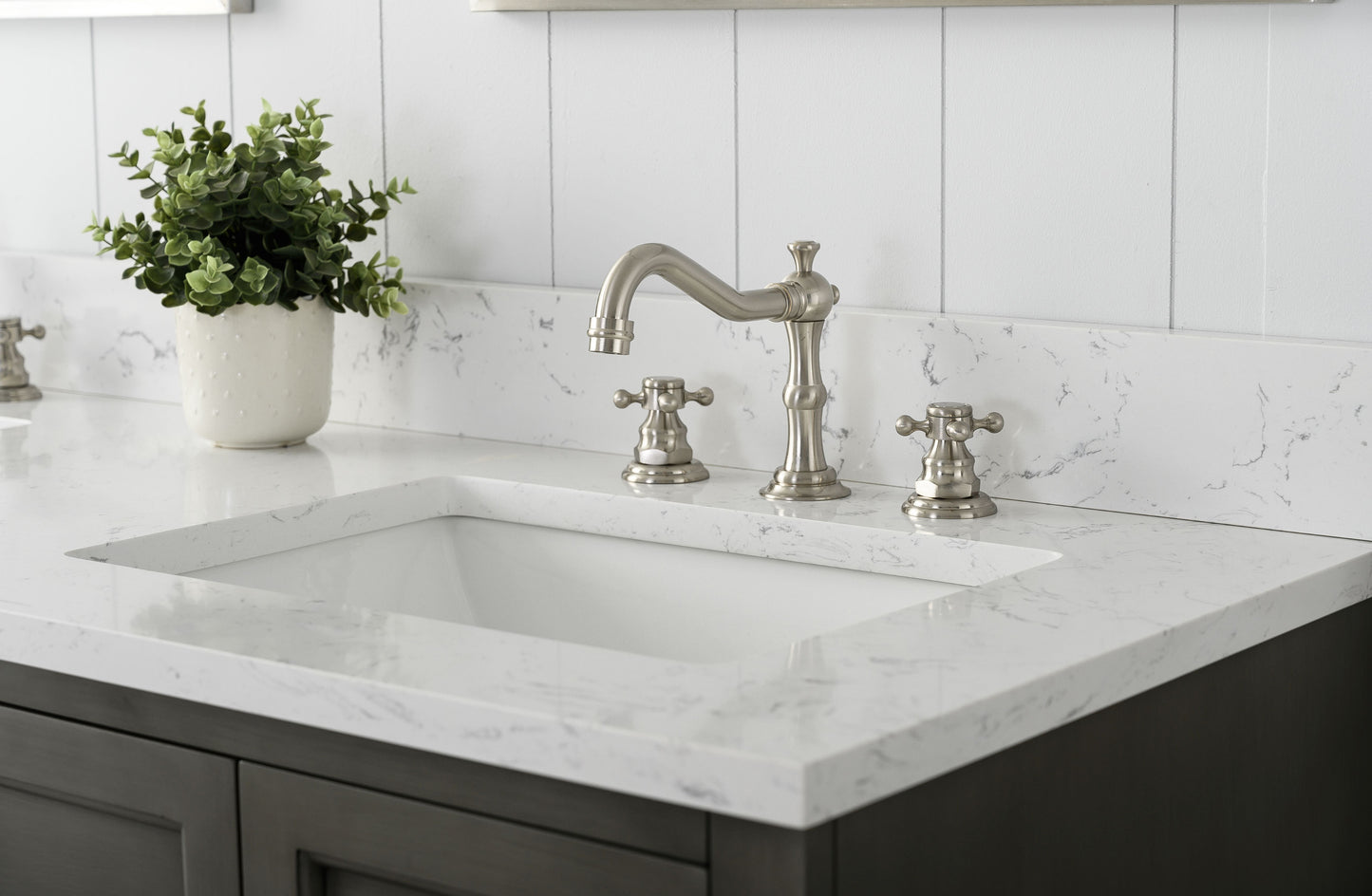 60" Modern Farmhouse, double sink vanity