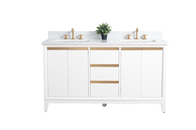 60 inch Lindsay Double Vanity - multiple colors