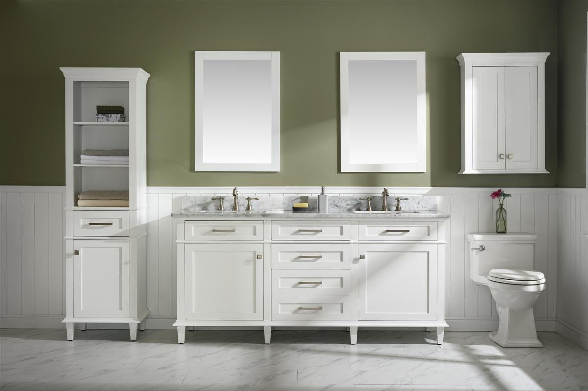 72" Classic Double Sink Vanity Cabinet - multiple color options