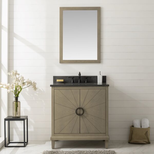 30 Antique Gray Oak Vanity with Stone Top - multiple options