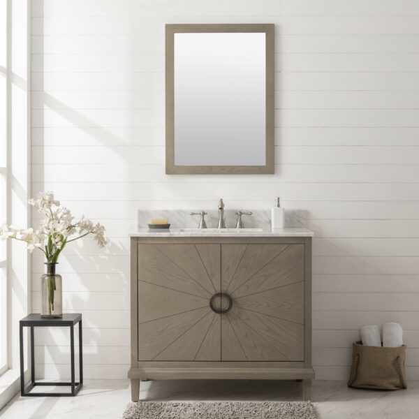 36 Antique Gray Oak Vanity with Stone Top - multiple options
