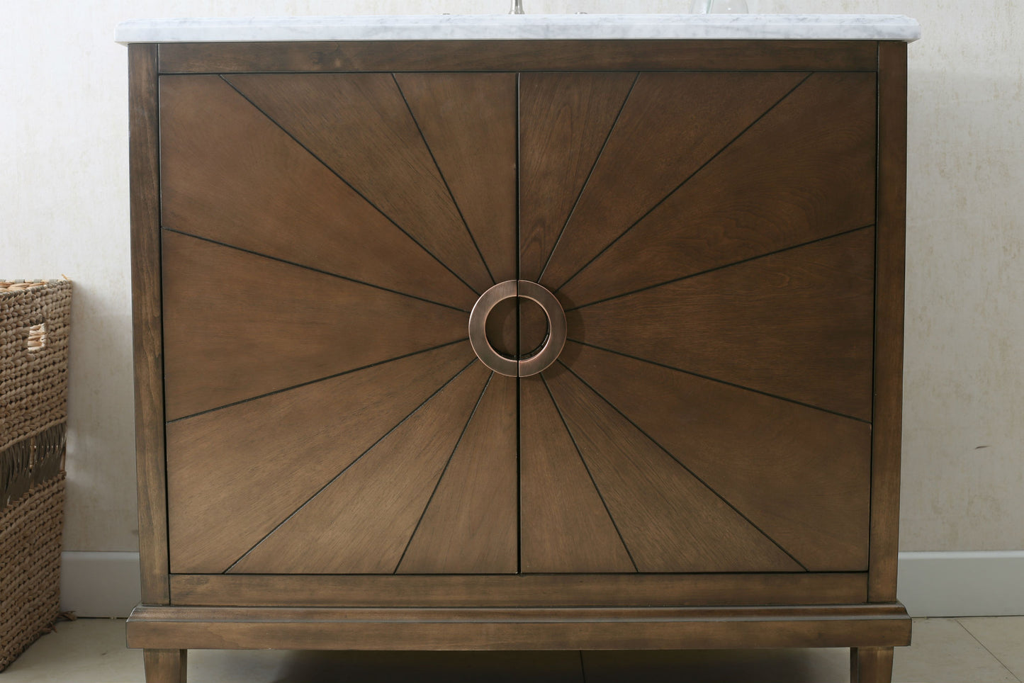 36" Antique Coffee Single Vanity Sink - multiple colors