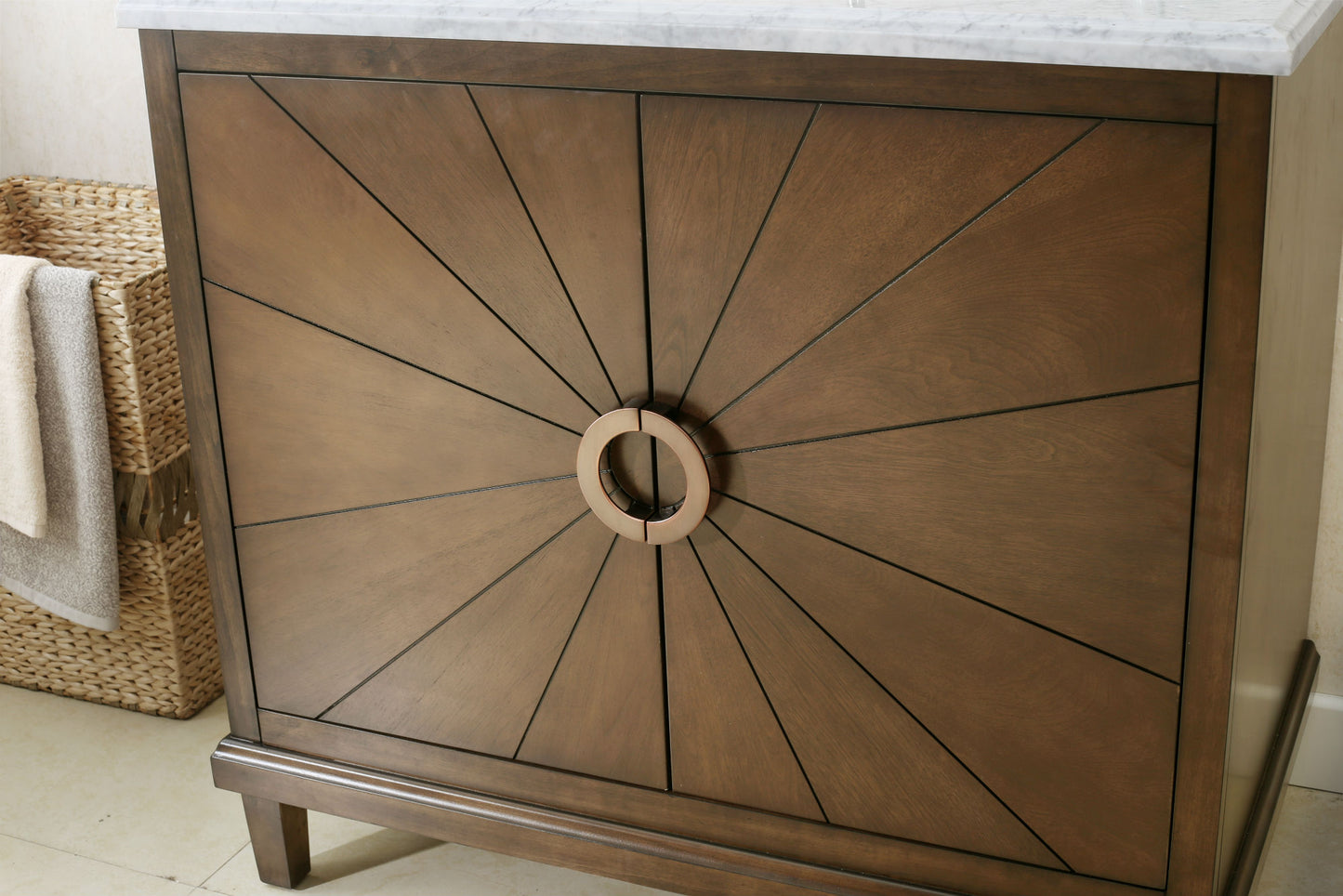 36" Antique Coffee Single Vanity Sink - multiple colors