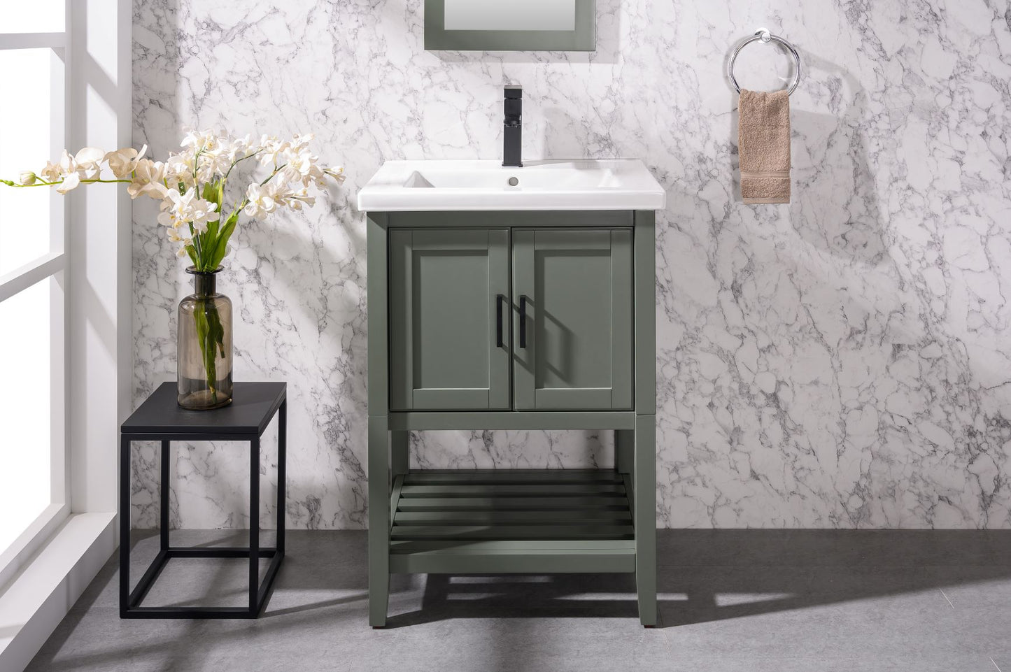 24" Console Single Sink Vanity, multiple colors