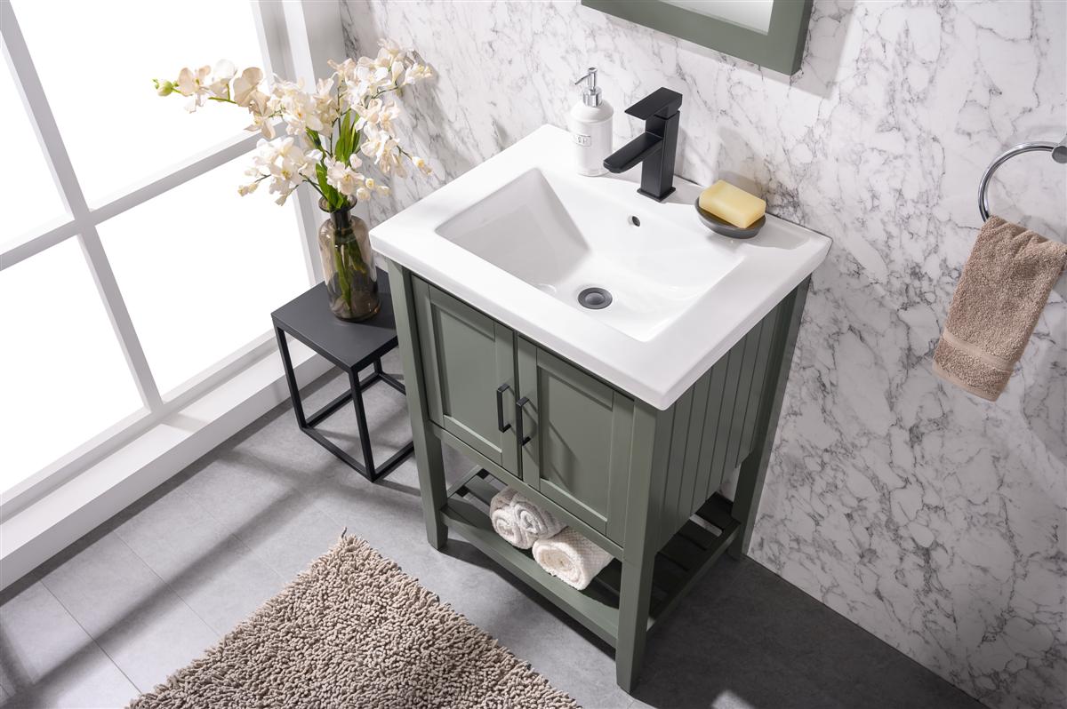 24" Console Single Sink Vanity, multiple colors
