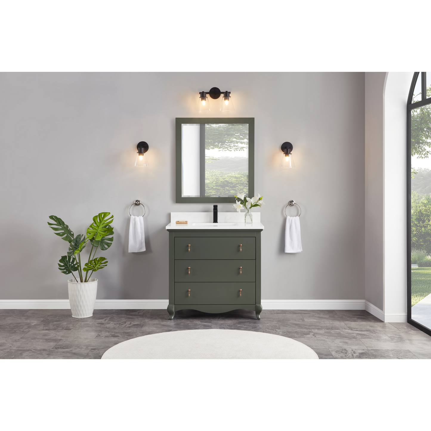 36" Timeless Vanity, single sink