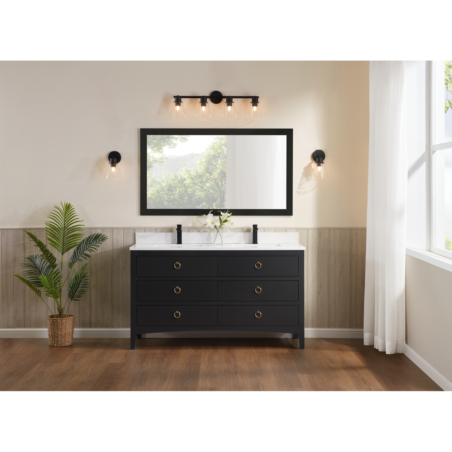 60" Timeless Vanity, double sink