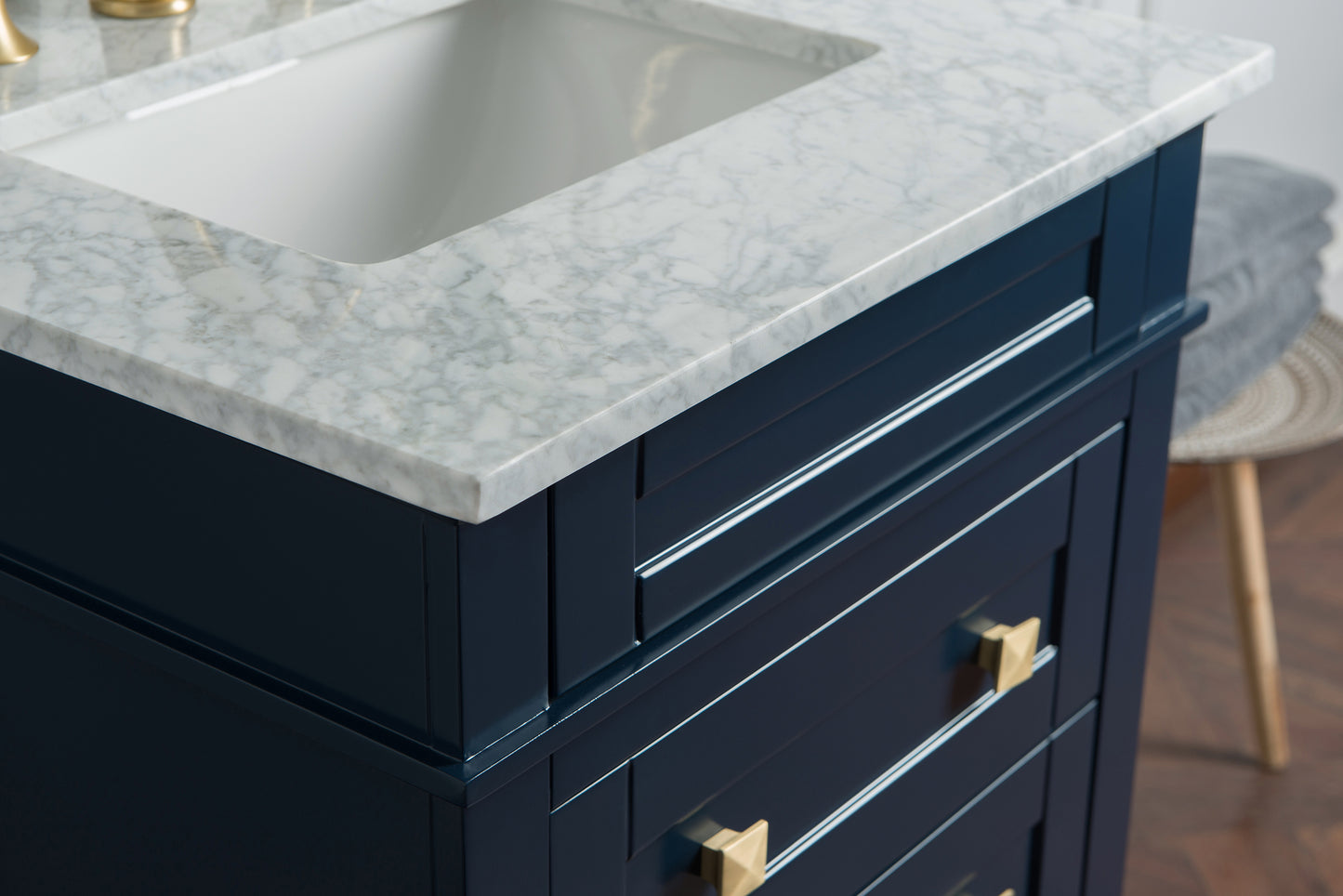 24" Navy Blue Single Vanity