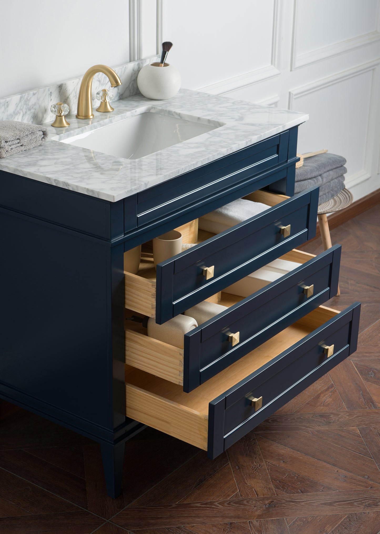 36" Navy Blue Single Vanity