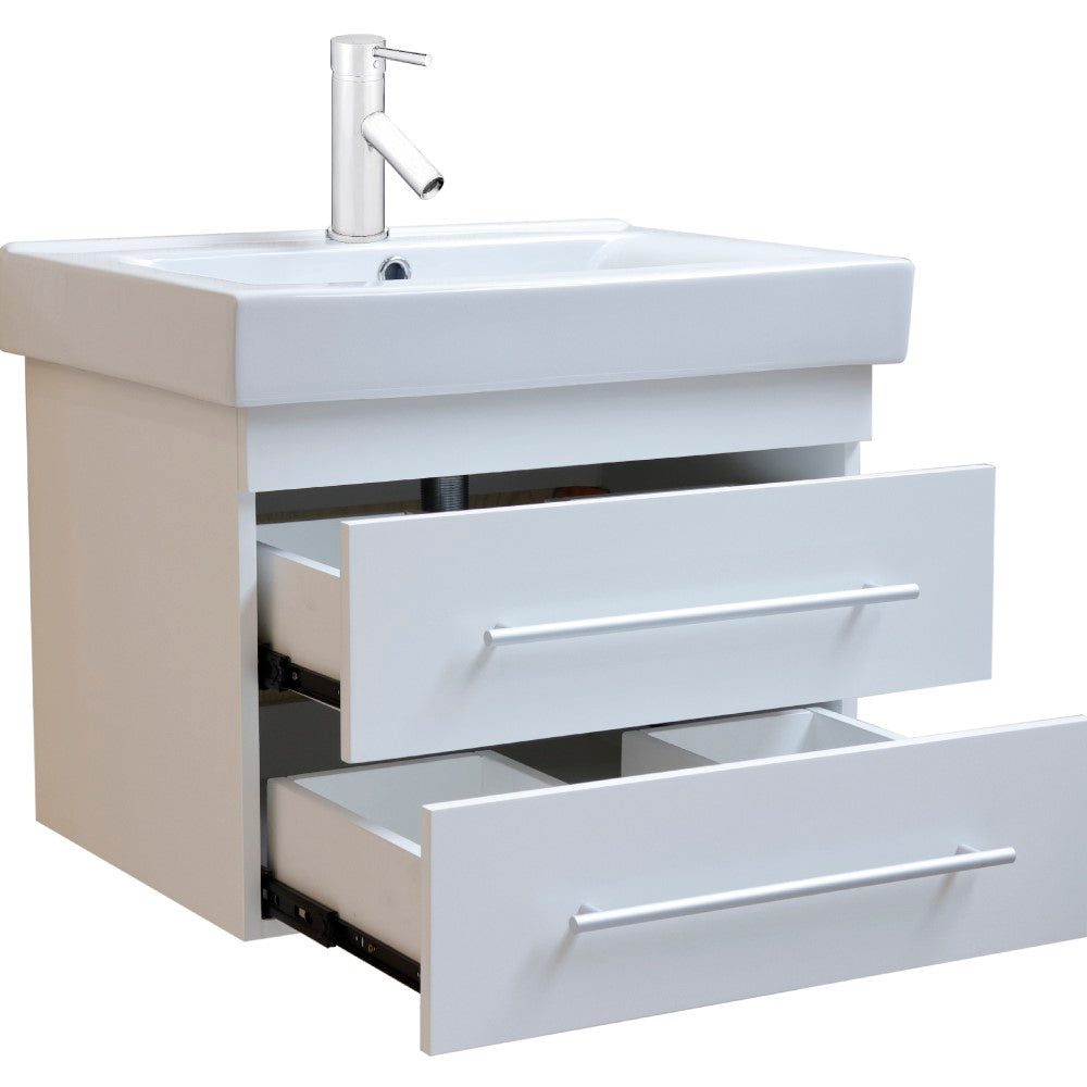24" Modern Floating Single Sink Vanity, multiple colors