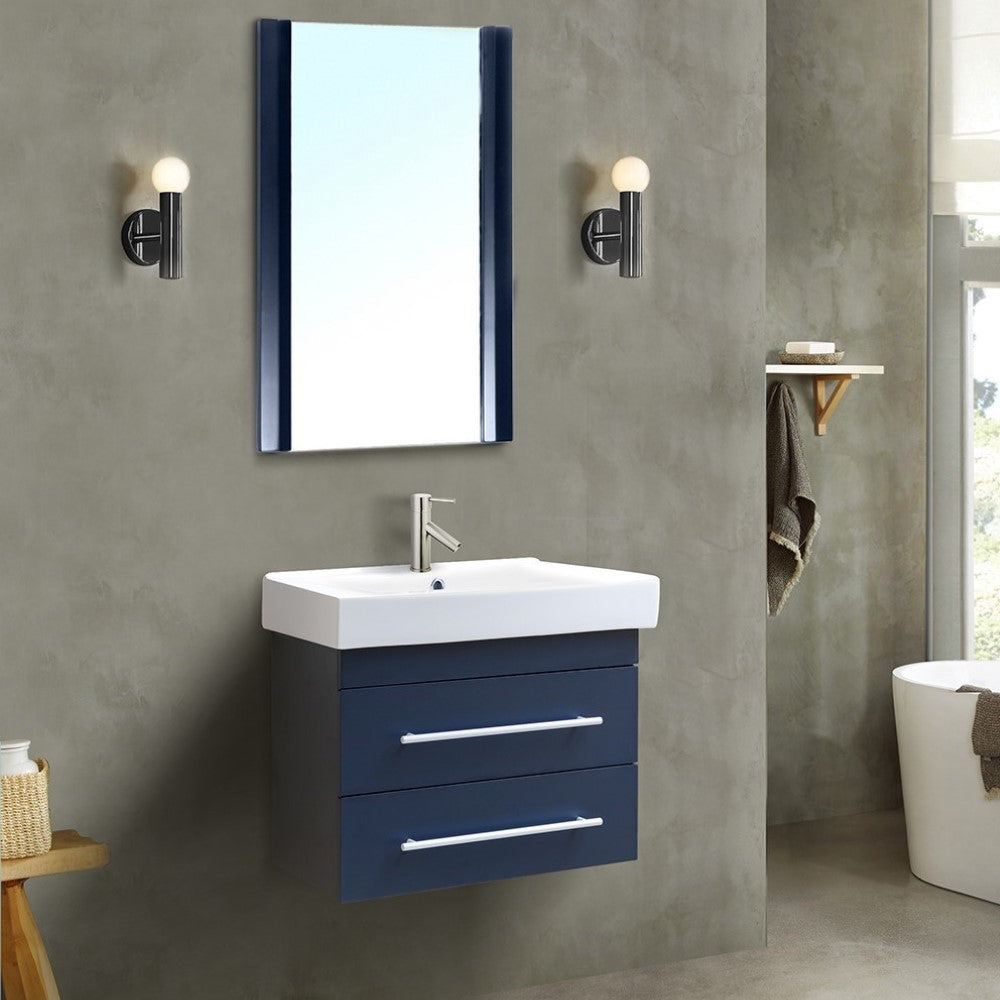 24" Modern Floating Single Sink Vanity, multiple colors