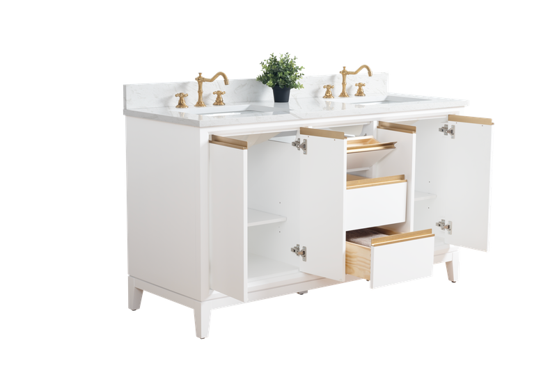 60 inch Lindsay Double Vanity - multiple colors