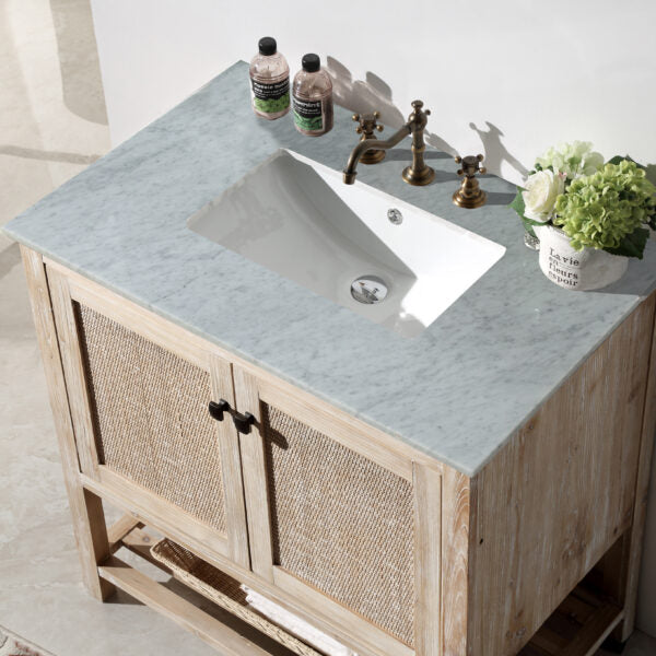36" Solid Wood Sink Vanity - multiple colors