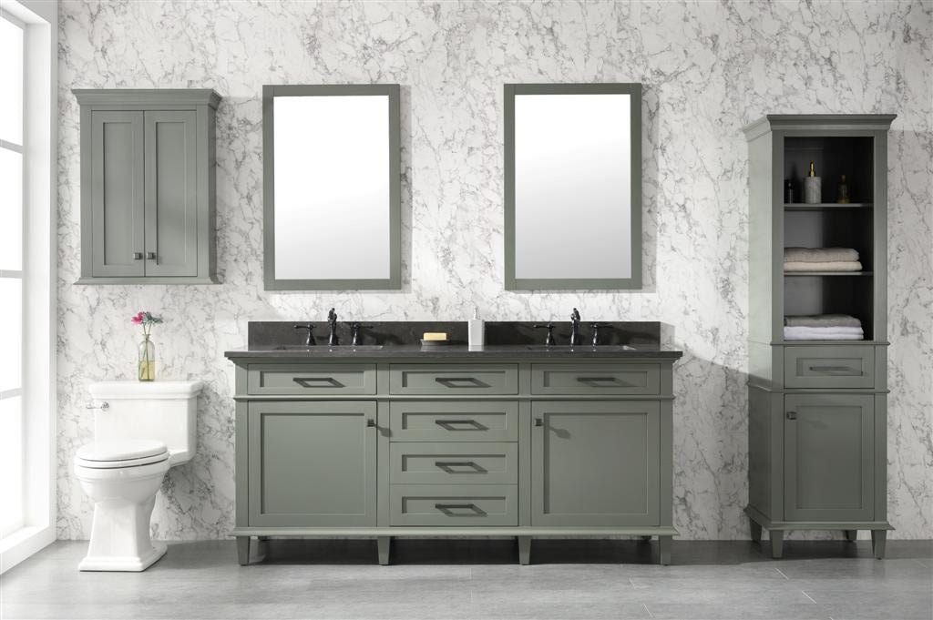 72" Classic Double Sink Vanity Cabinet - multiple color options