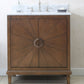 30" Antique Gray Oak Vanity with Stone Top - multiple options