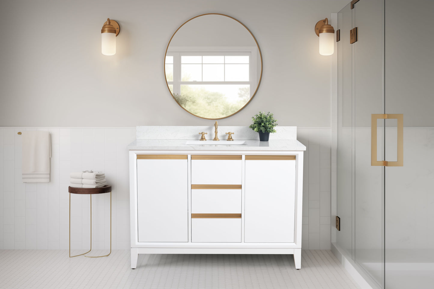 48 inch Lindsay Vanity - multiple colors