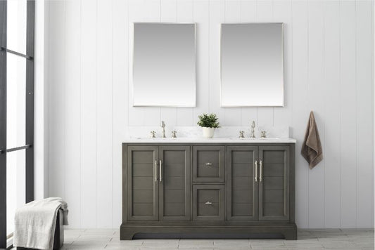 60" Modern Farmhouse, double sink vanity