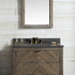 36" Brown Rustic Single Vanity