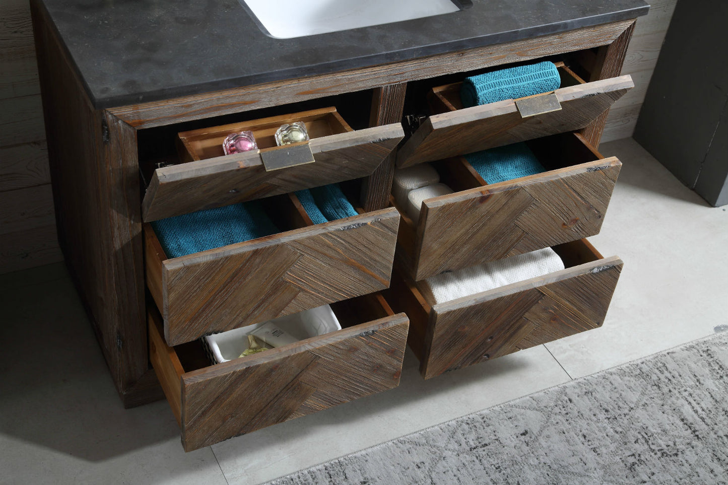 48" Brown Rustic Single Vanity