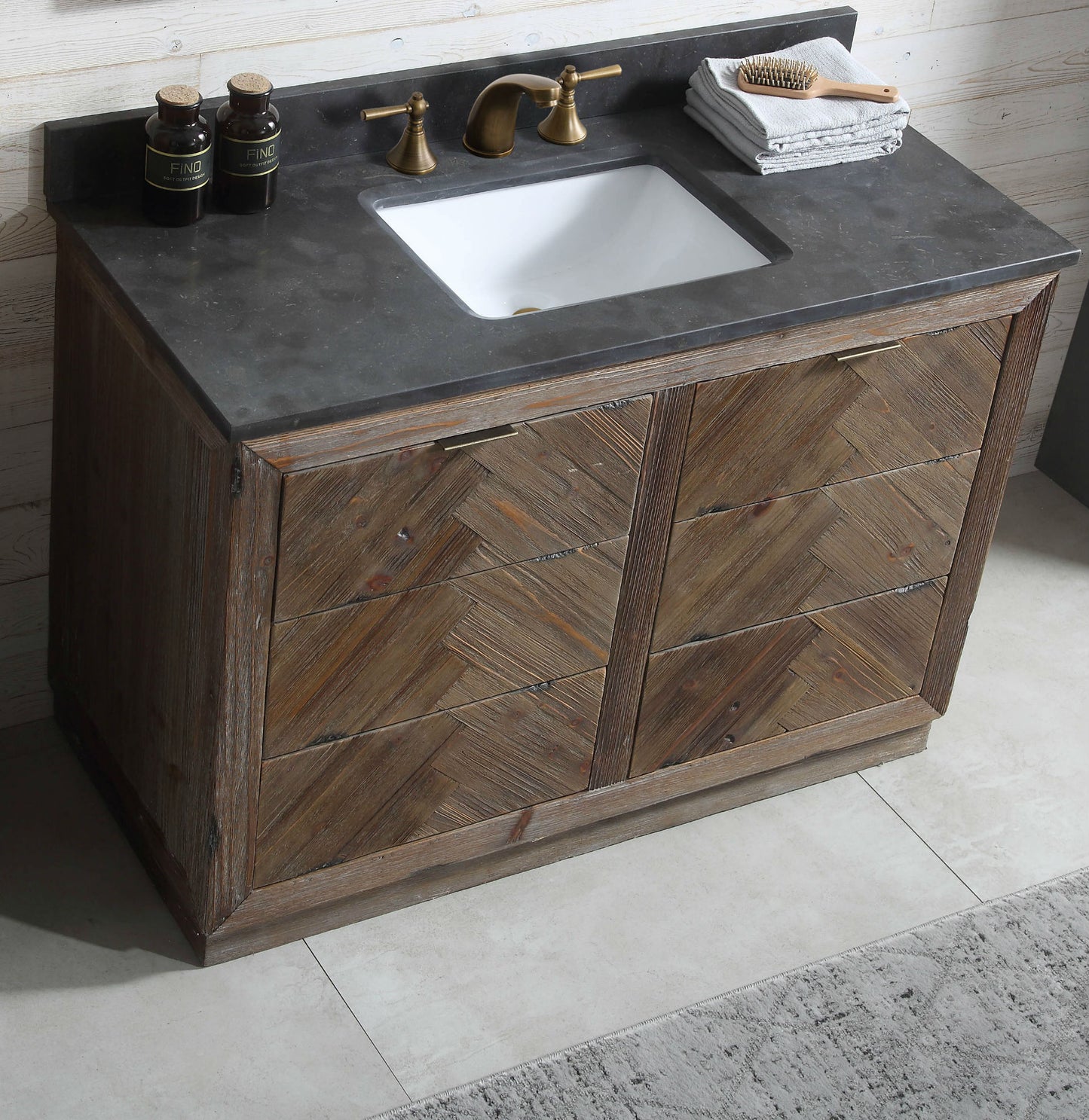 48" Brown Rustic Single Vanity