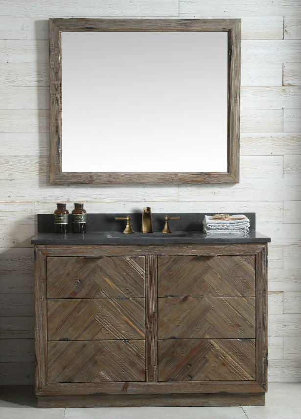 48" Brown Rustic Single Vanity