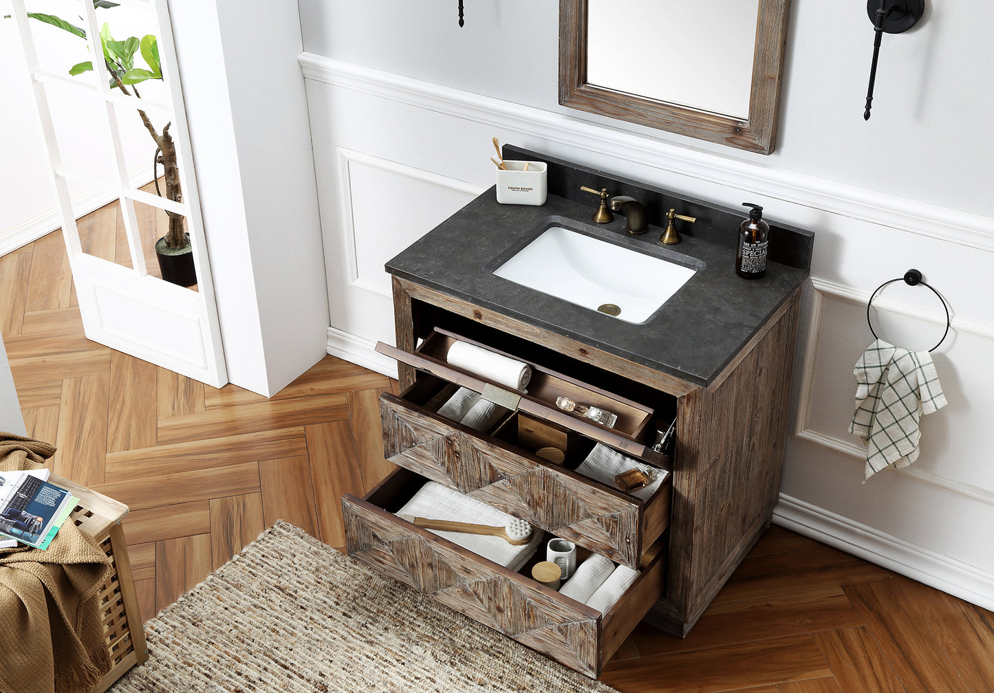 36" Antique Bronze Vanity