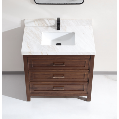 36" Sophisticated Vanity, single sink