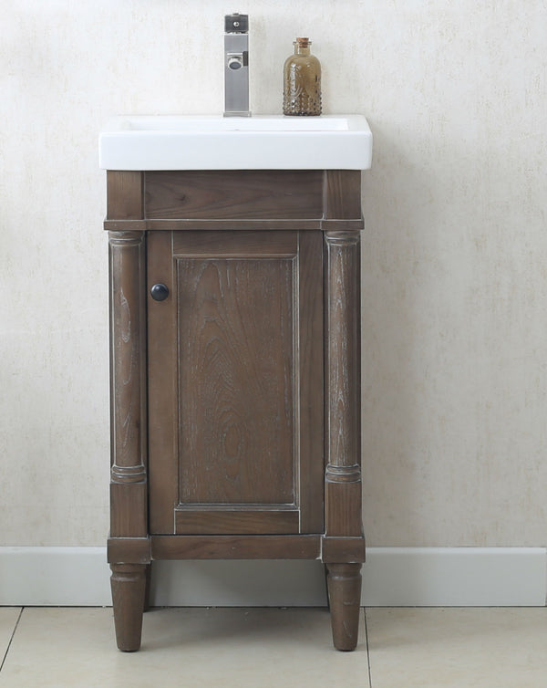 18 Weathered Gray Single Vanity
