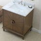 30" Antique Coffee Single Vanity Sink - multiple colors