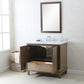 36" Antique Coffee Single Vanity Sink - multiple colors