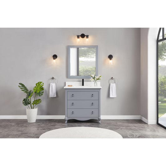 36" Timeless Vanity, single sink