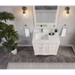 36" Scalloped Vanity, single sink