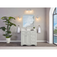 36" Scalloped Vanity, single sink