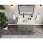 36" Scalloped Vanity, single sink