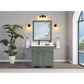 36" Scalloped Vanity, single sink