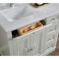 36" Elegant, single sink vanity