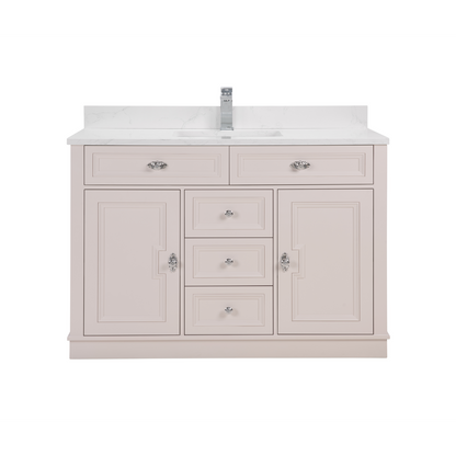 48" Elegant, single sink vanity