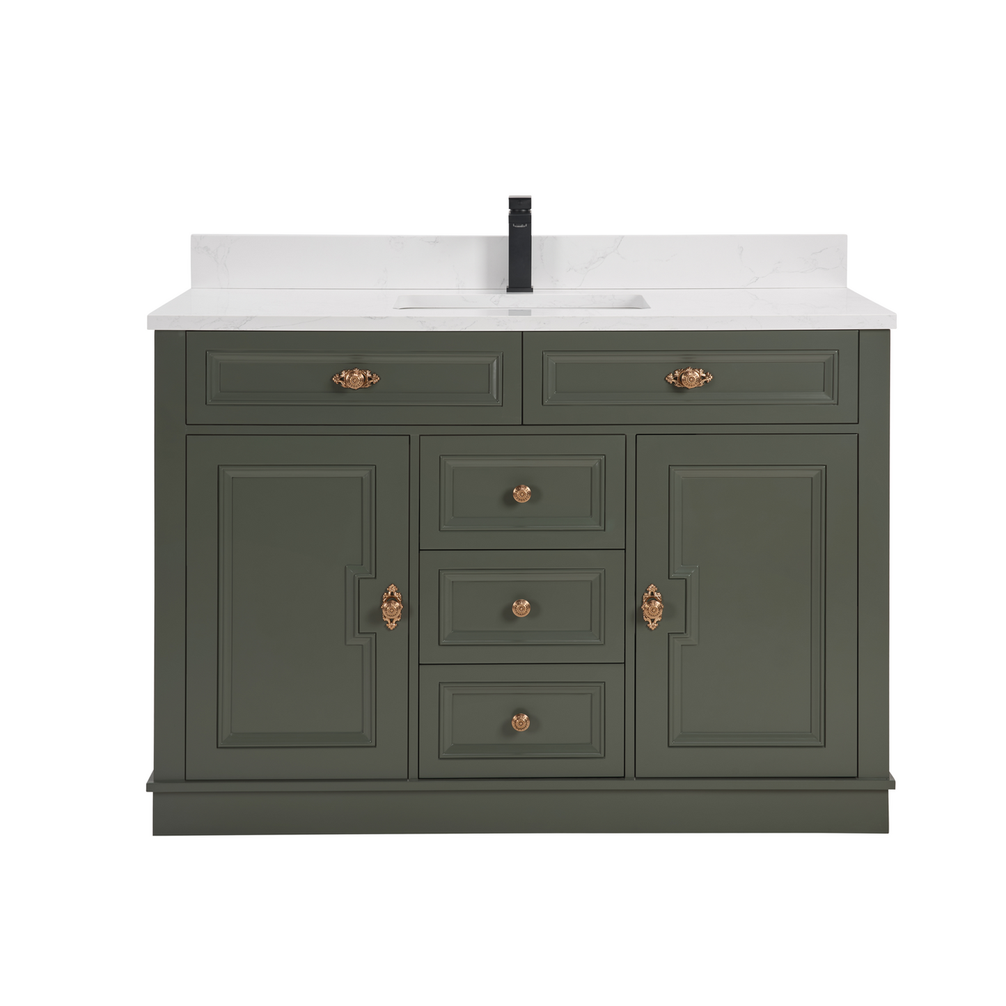 48" Elegant, single sink vanity