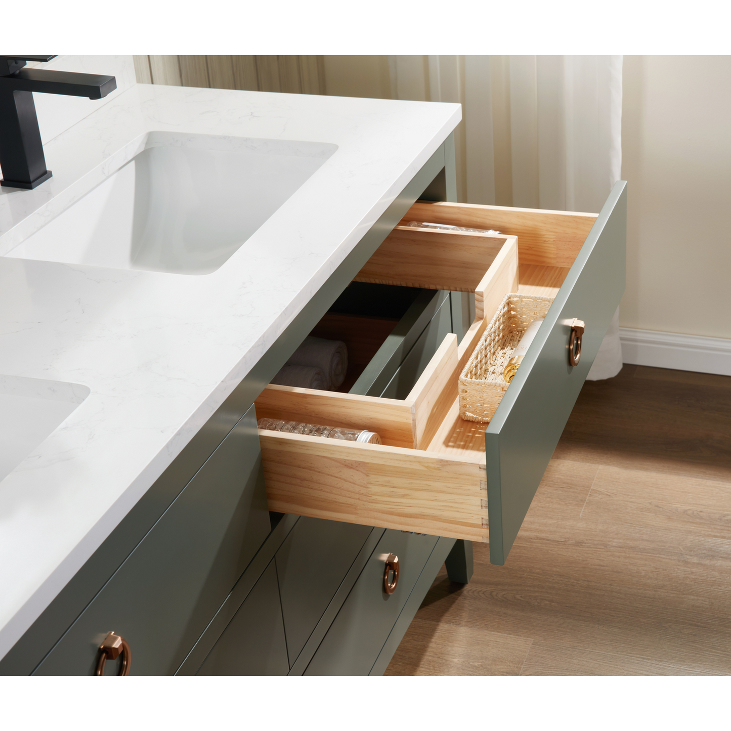 60" Timeless Vanity, double sink