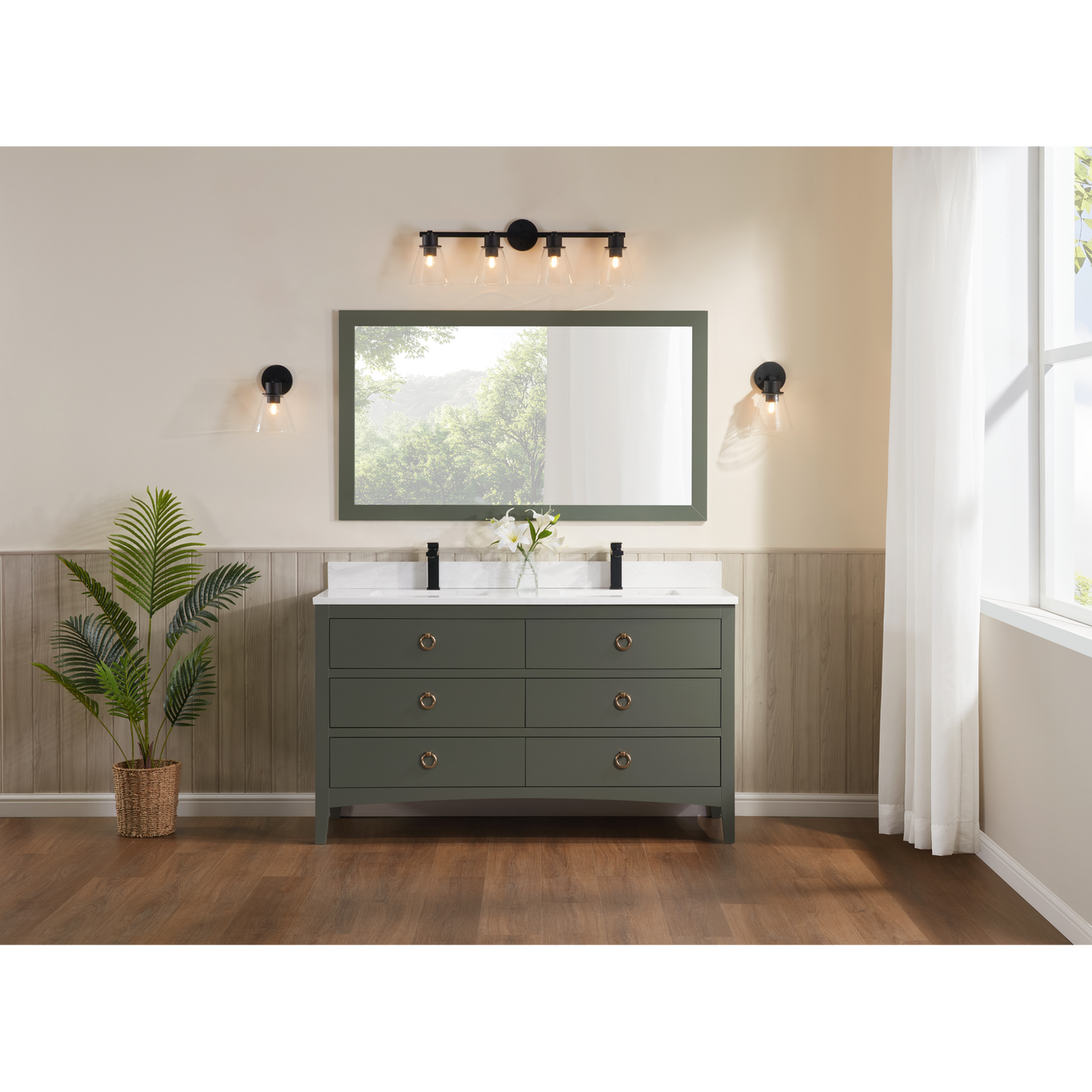 60" Timeless Vanity, double sink