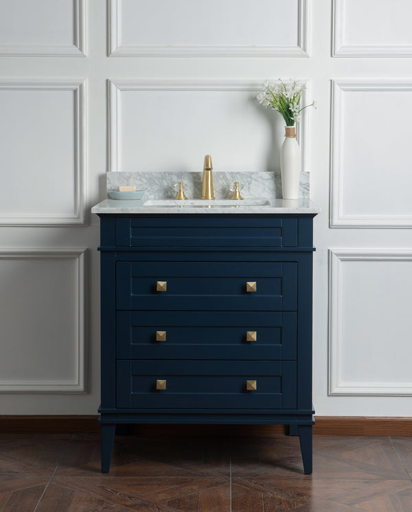 30 Navy Blue Single Vanity